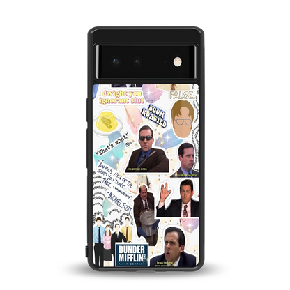 Office Mix back phone cover | glass case for google pixel 6a