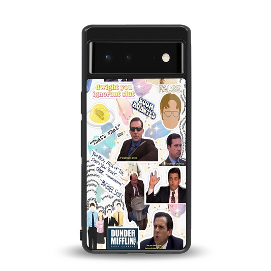 Office Mix back phone cover | glass case for google pixel 6a