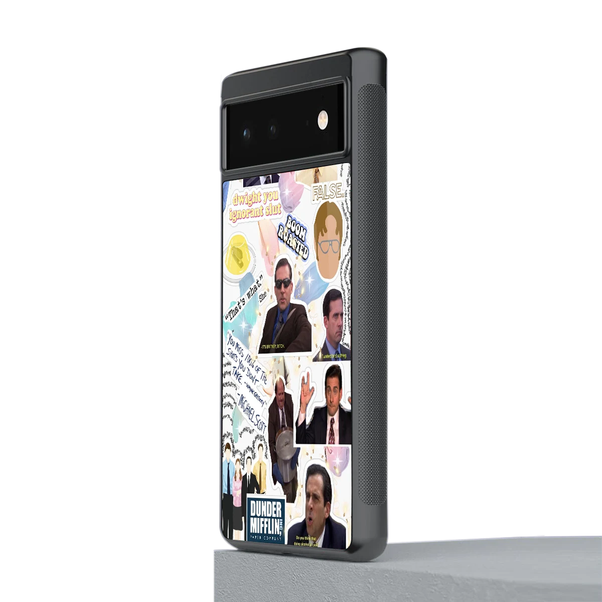 Office Mix stylish phone case for google pixel 6a | glossy glass and slim fit