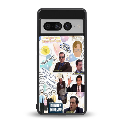 Office Mix back phone cover | glass case for google pixel 7 pro