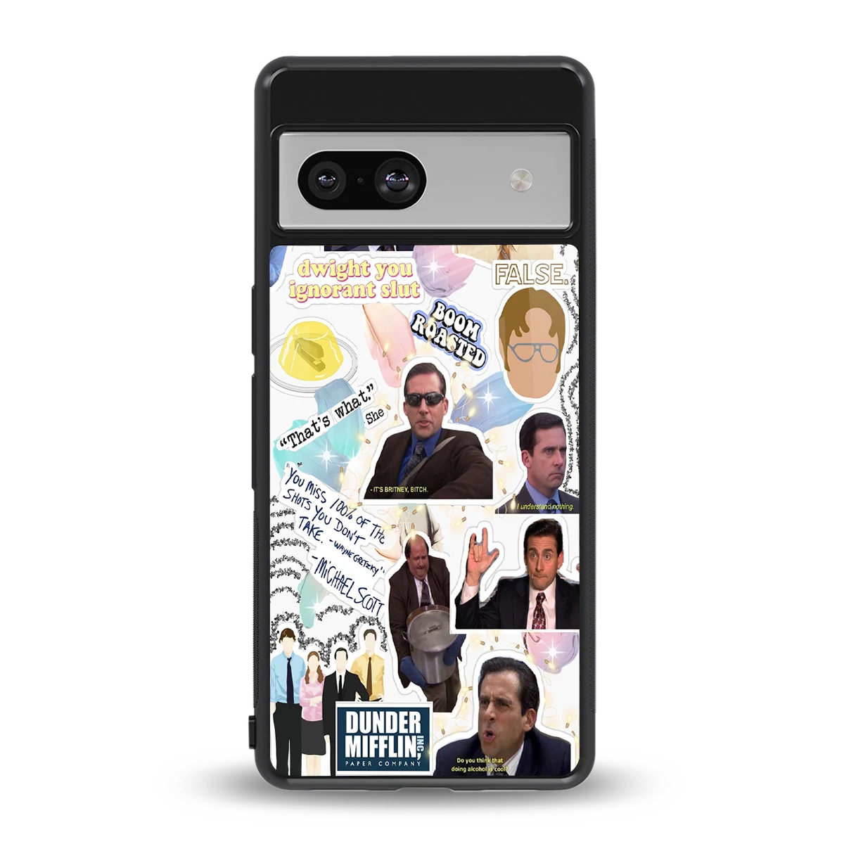 Office Mix back phone cover | glass case for google pixel 7a