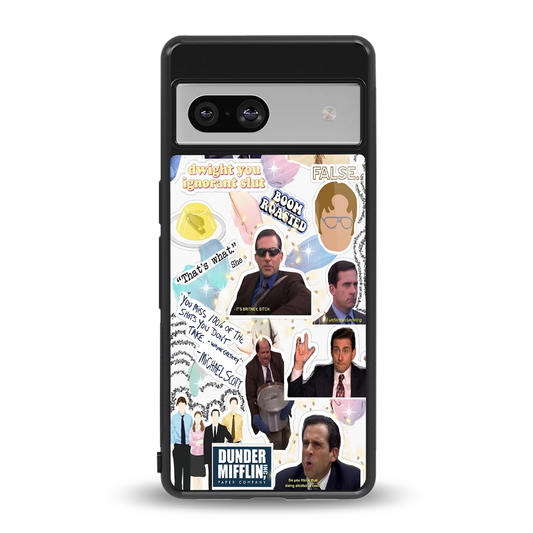 Office Mix back phone cover | glass case for google pixel 7a