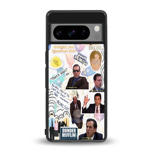 Office Mix back phone cover | glass case for google pixel 8 pro