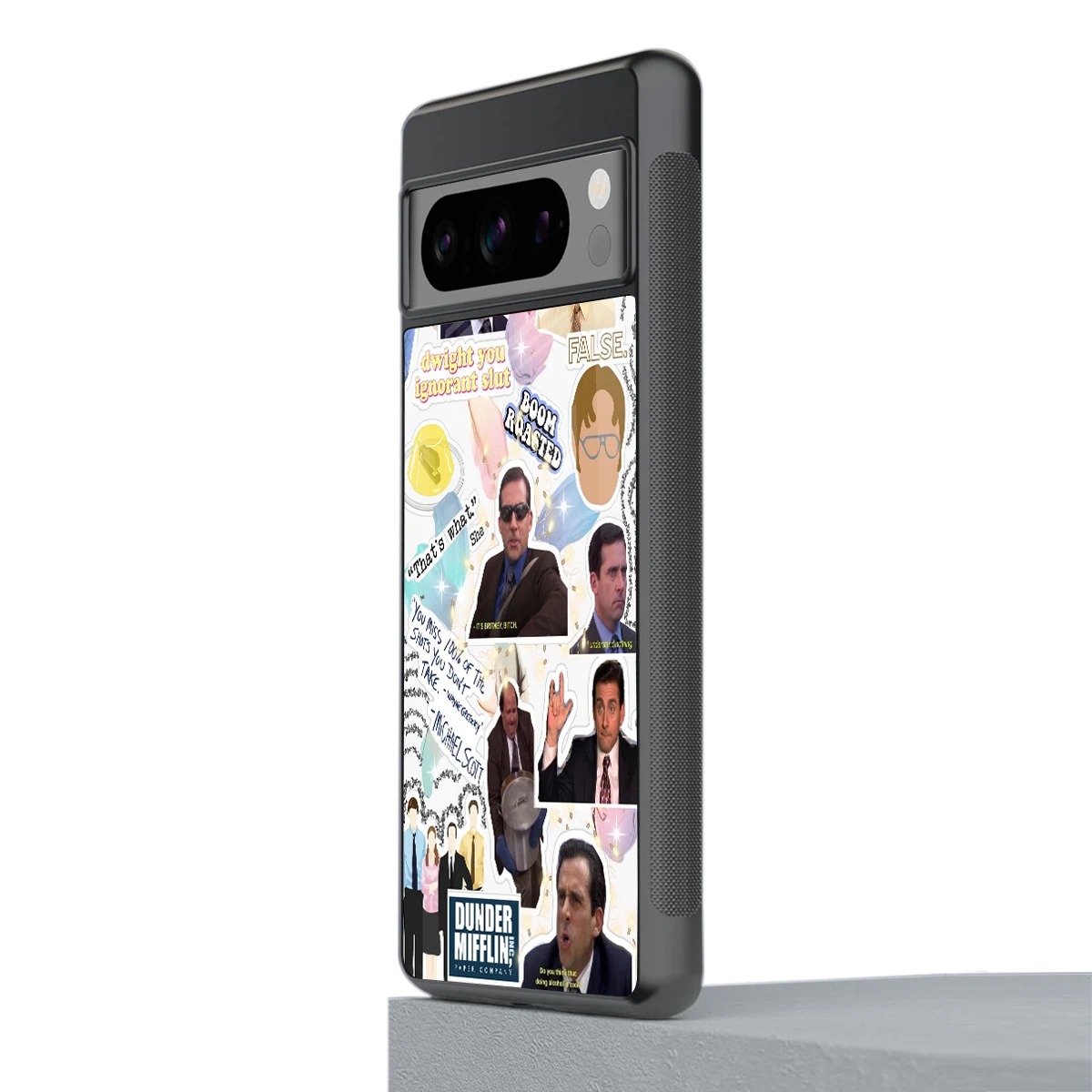 Office Mix stylish phone case for google pixel 8 pro | glossy glass and slim fit