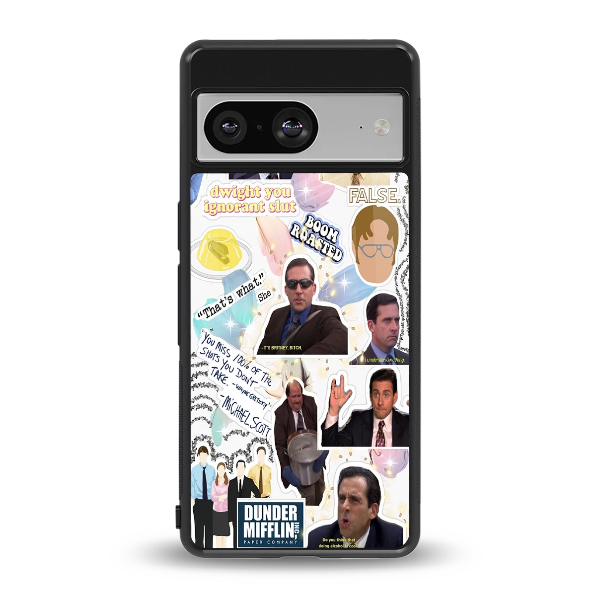 Office Mix back phone cover | glass case for google pixel 8