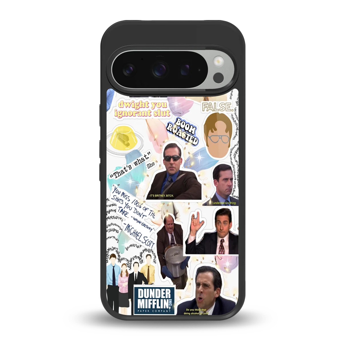 Office Mix back phone cover | glass case for google pixel 9 pro