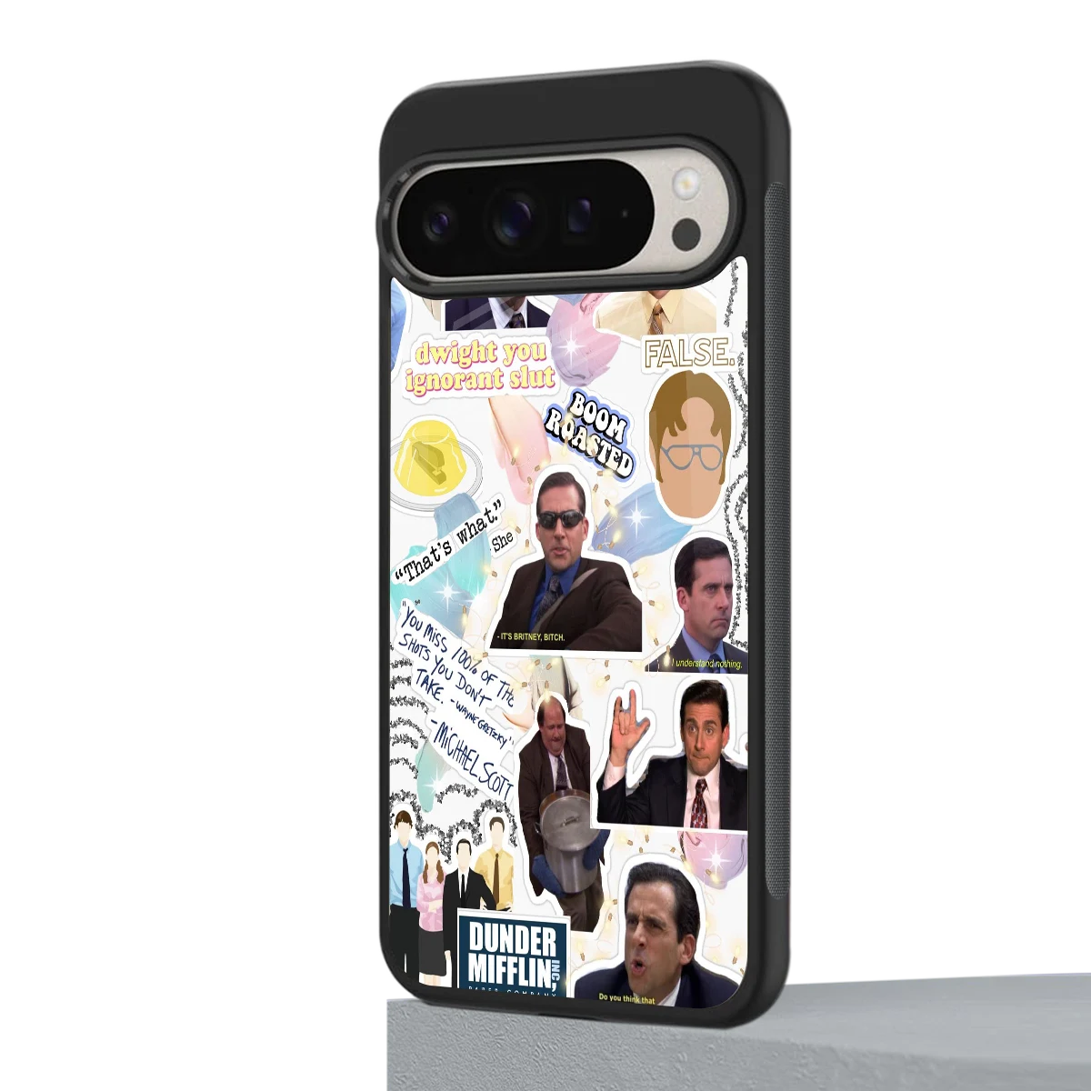 Office Mix google pixel 9 pro xl mobile cover | shockproof glass phone case