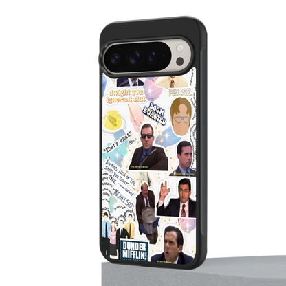 Office Mix google pixel 9 pro xl mobile cover | shockproof glass phone case