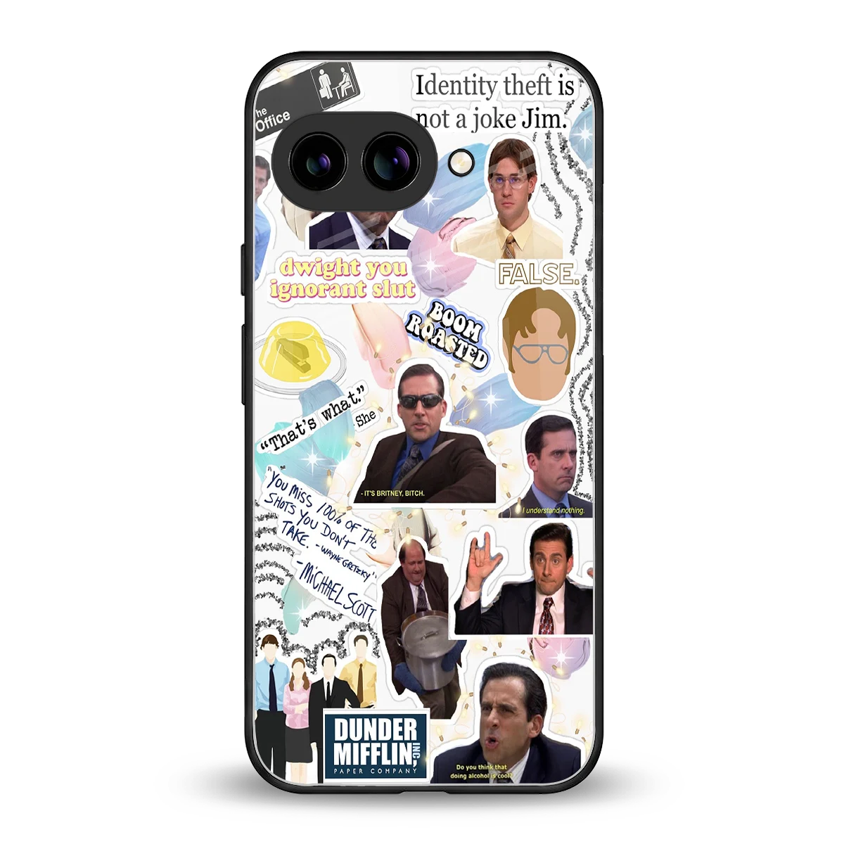 Office Mix back phone cover | glass case for google pixel 10a