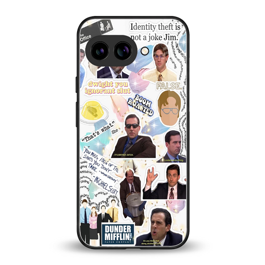 Office Mix back phone cover | glass case for google pixel 10a