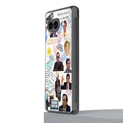 Office Mix google pixel 10a mobile cover | shockproof glass phone case