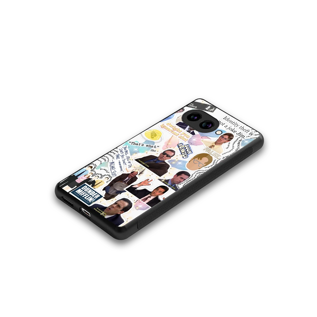 Office Mix stylish phone case for google pixel 10a | glossy glass and slim fit
