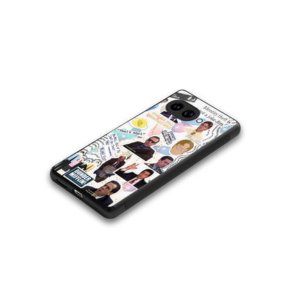 Office Mix stylish phone case for google pixel 10a | glossy glass and slim fit