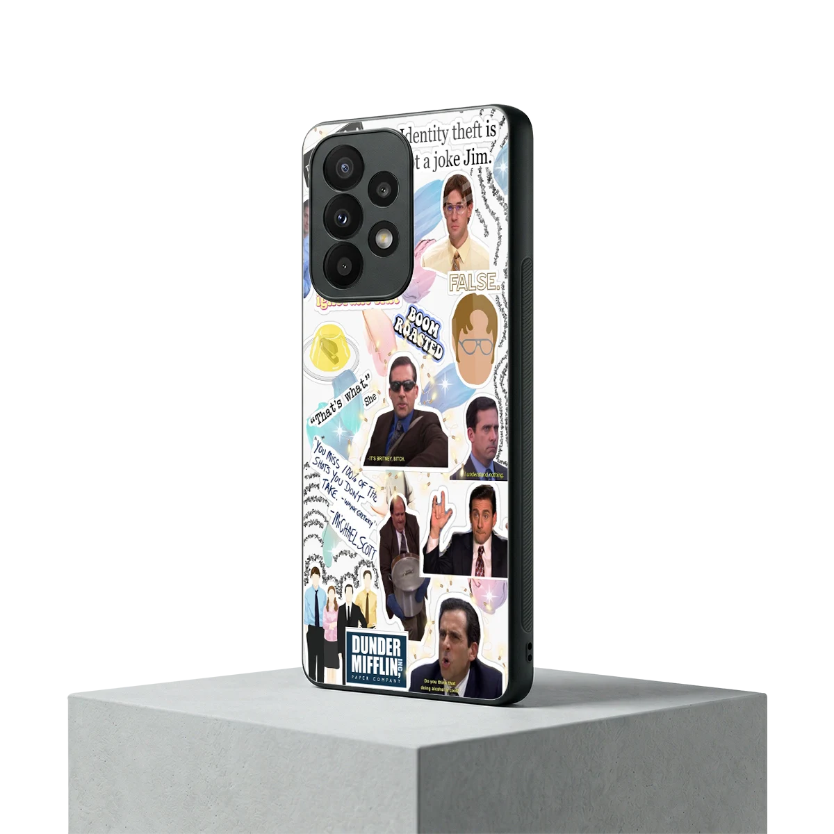 Office Mix samsung galaxy a23 mobile cover | shockproof glass phone case