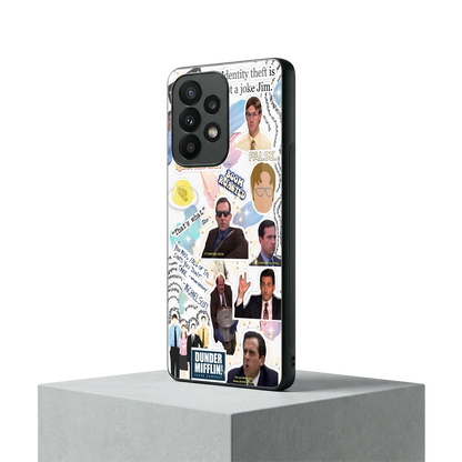 Office Mix samsung galaxy a23 mobile cover | shockproof glass phone case