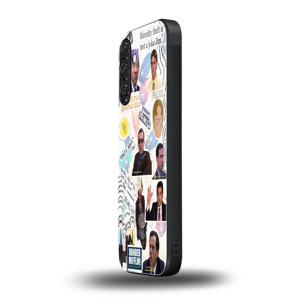 Office Mix samsung galaxy a55 5g mobile cover | shockproof glass phone case
