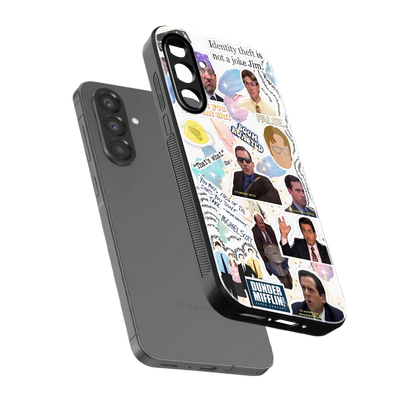 Office Mix sleek samsung galaxy a17 5g cover with tempered glass back and TPU edges