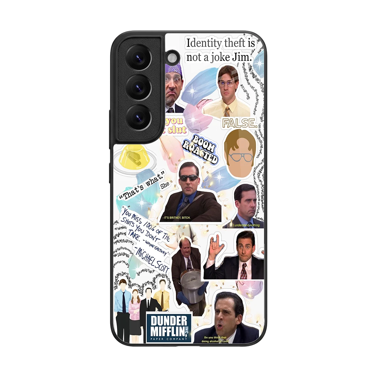 Office Mix back phone cover | glass case for samsung galaxy s22