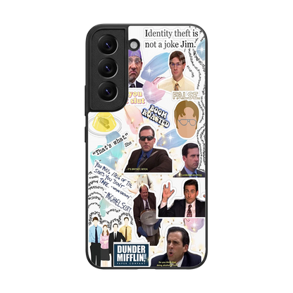 Office Mix back phone cover | glass case for samsung galaxy s22