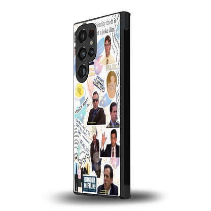 Office Mix samsung galaxy s23 ultra mobile cover | shockproof glass phone case