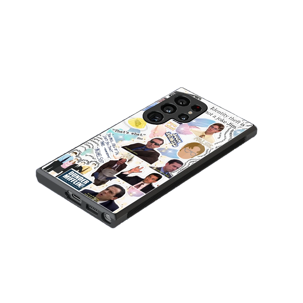 Office Mix stylish phone case for samsung galaxy s24 ultra | glossy glass and slim fit