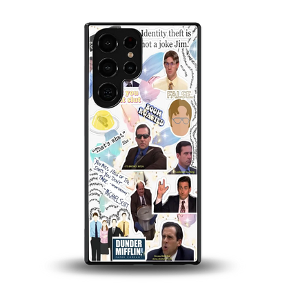 Office Mix back phone cover | glass case for samsung galaxy s25 ultra