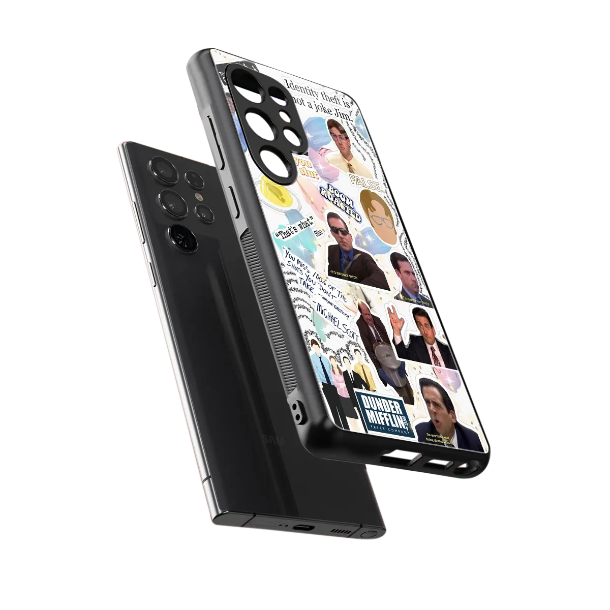 Office Mix sleek samsung galaxy s26 ultra cover with tempered glass back and TPU edges