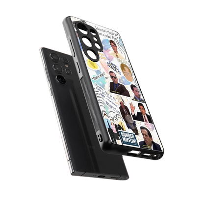 Office Mix sleek samsung galaxy s26 ultra cover with tempered glass back and TPU edges