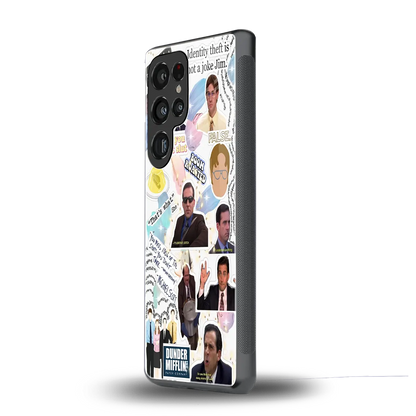 Office Mix samsung galaxy s25 ultra mobile cover | shockproof glass phone case