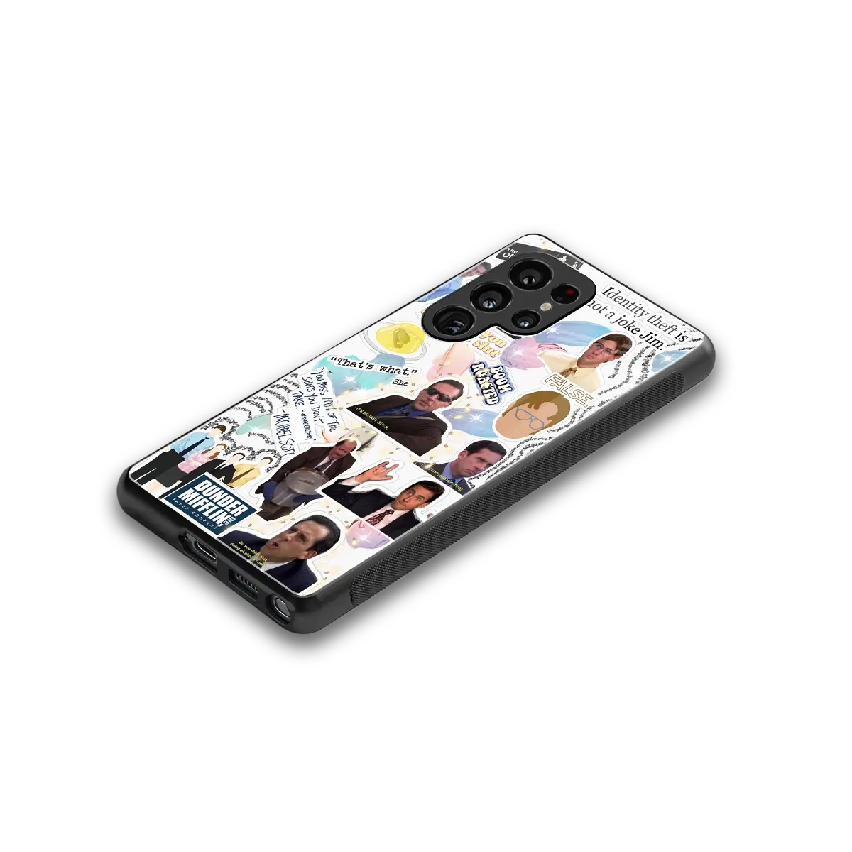 Office Mix stylish phone case for samsung galaxy s25 ultra | glossy glass and slim fit
