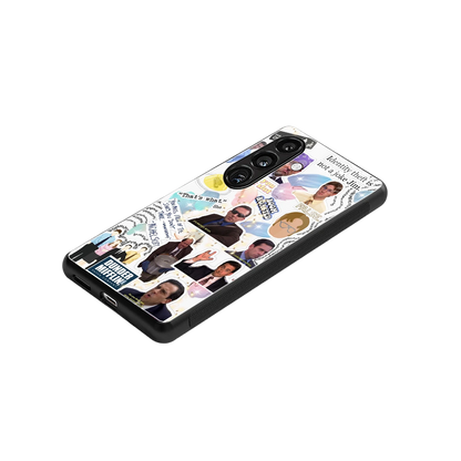 Office Mix stylish phone case for samsung galaxy s24 | glossy glass and slim fit