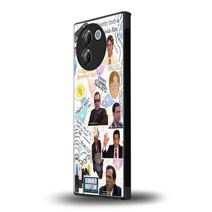 Office Mix vivo v30e mobile cover | shockproof glass phone case