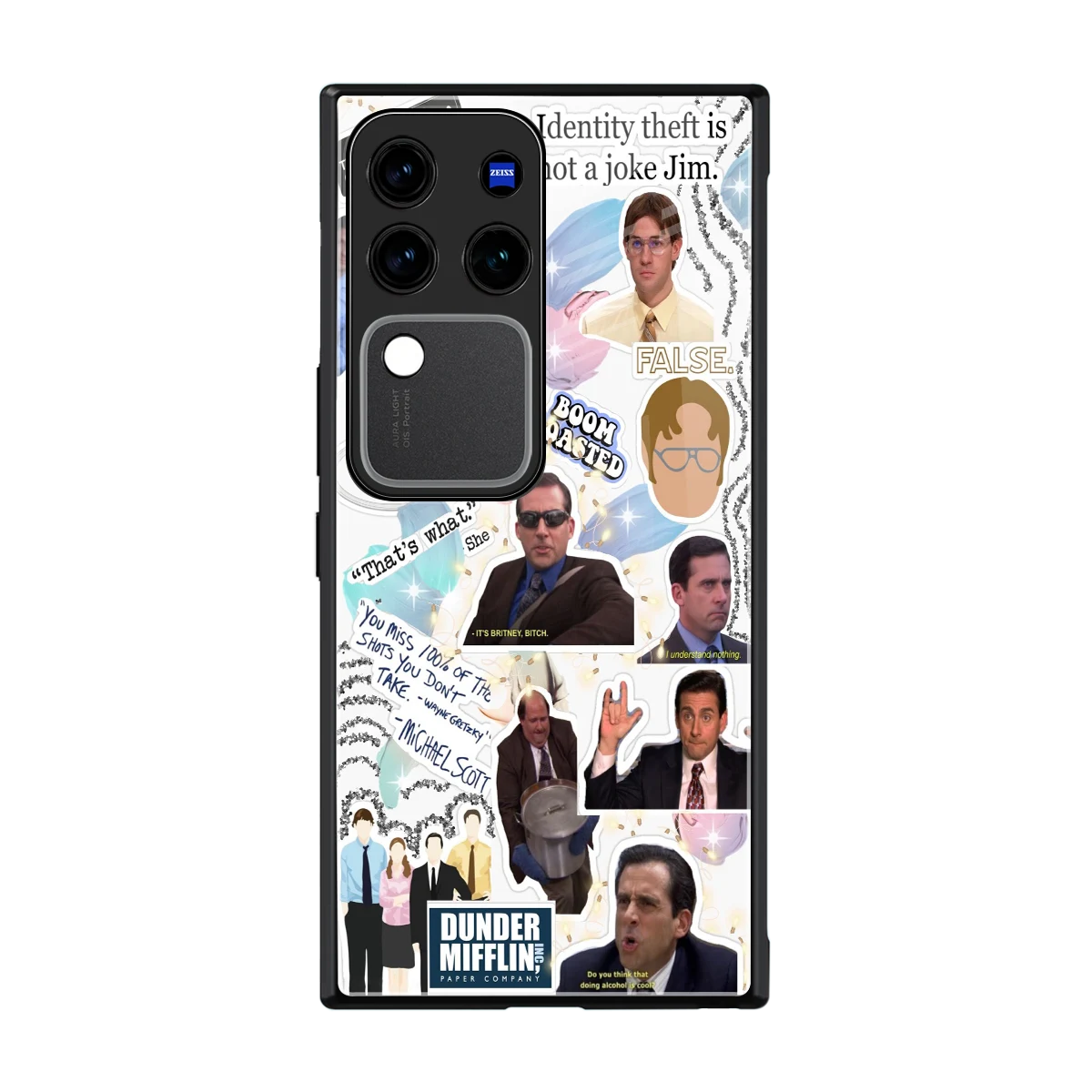 Office Mix back phone cover | glass case forvivo v30 pro