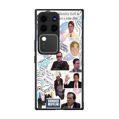 Office Mix back phone cover | glass case forvivo v30 pro