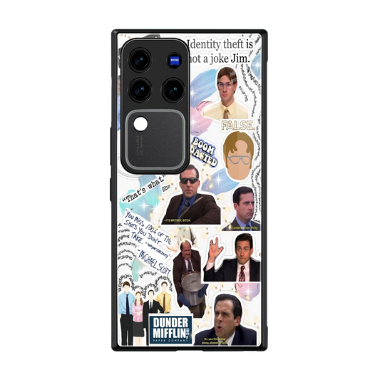 Office Mix back phone cover | glass case forvivo v30 pro