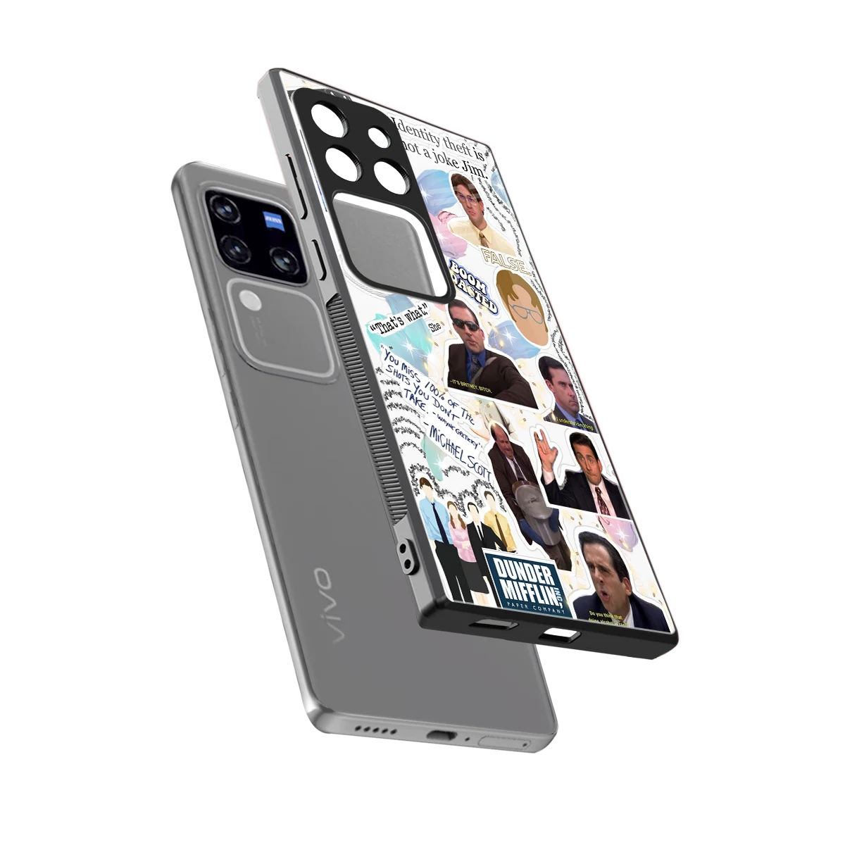 Office Mix sleekvivo v30 pro cover with tempered glass back and TPU edges