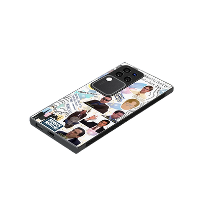 Office Mix stylish phone case forvivo v30 pro | glossy glass and slim fit