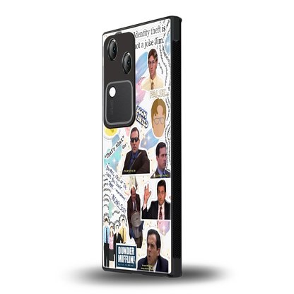 Office Mix vivo v30 mobile cover | shockproof glass phone case