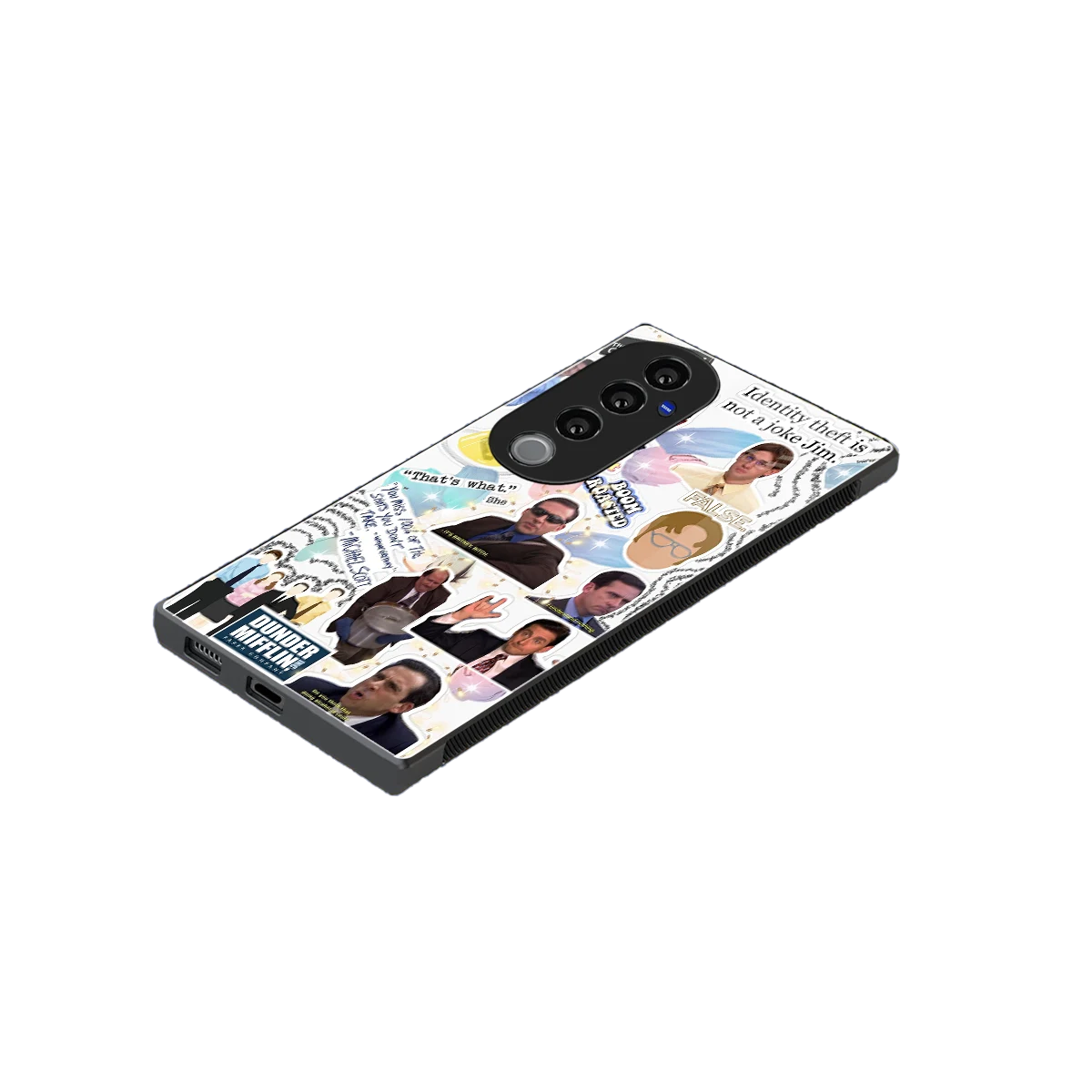 Office Mix stylish phone case for vivo v40 pro | glossy glass and slim fit