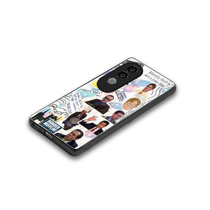 Office Mix stylish phone case for vivo v40e | glossy glass and slim fit