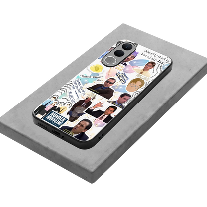 Office Mix stylish phone case for vivo v70 fe | glossy glass and slim fit