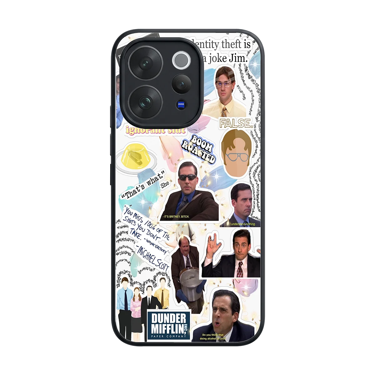 Office Mix back phone cover | glass case for vivo v70