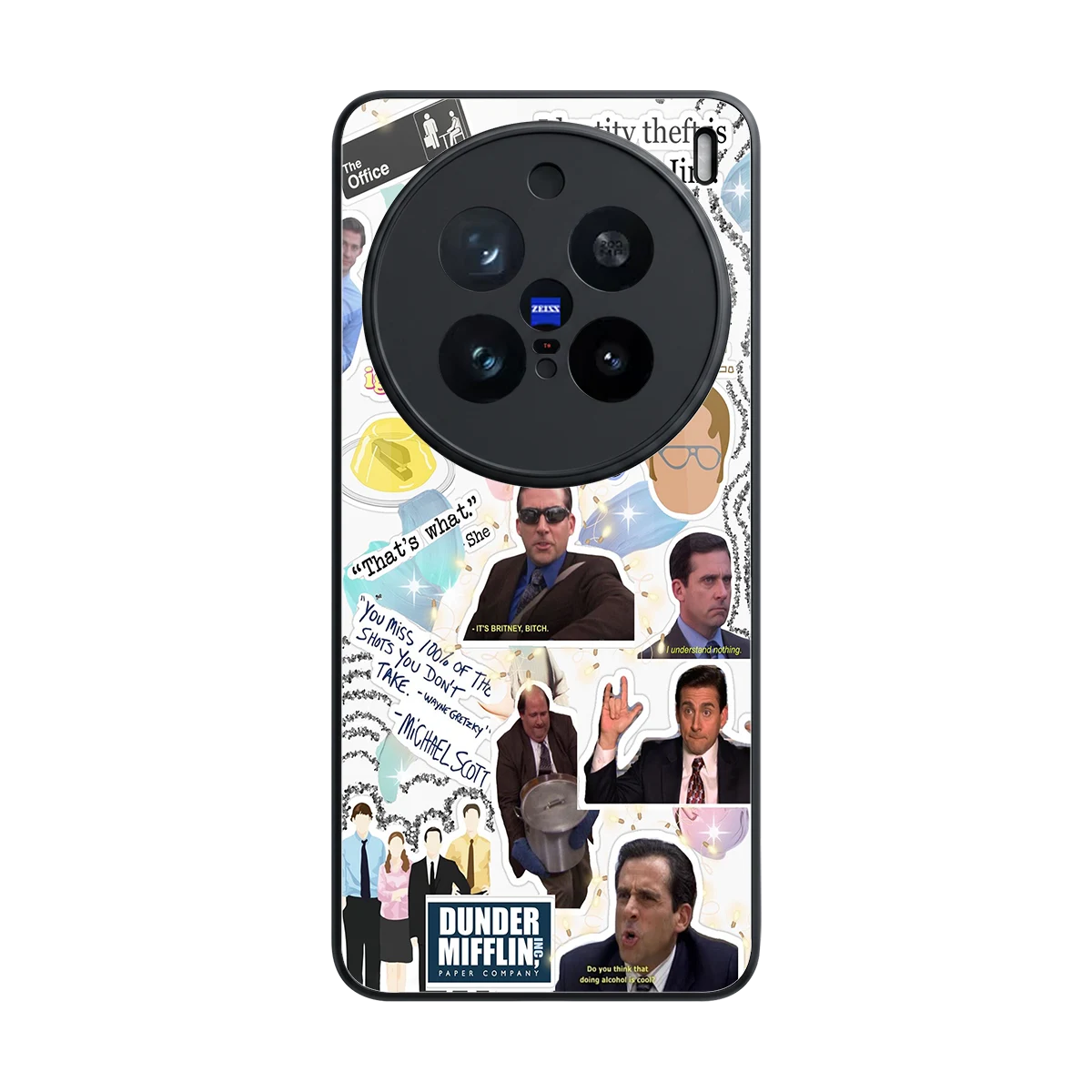 Office Mix back phone cover | glass case for vivo x200 pro