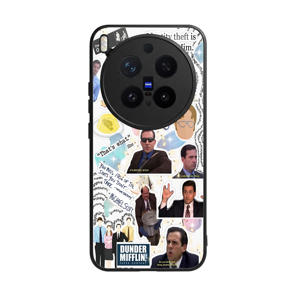 Office Mix back phone cover | glass case for vivo x300 pro