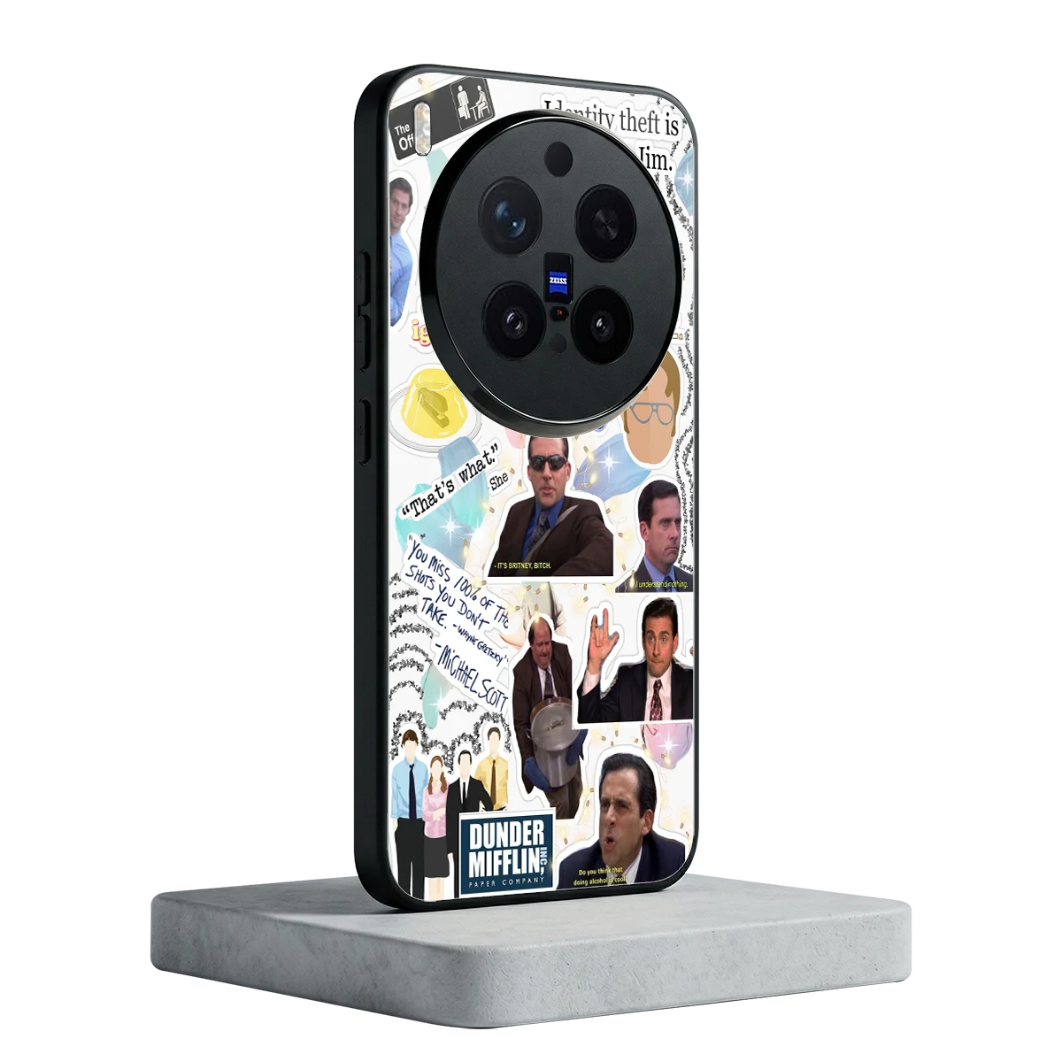 Office Mix vivo x300 pro mobile cover | shockproof glass phone case