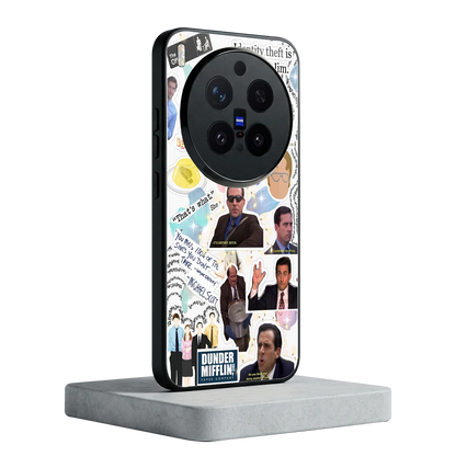 Office Mix vivo x300 pro mobile cover | shockproof glass phone case