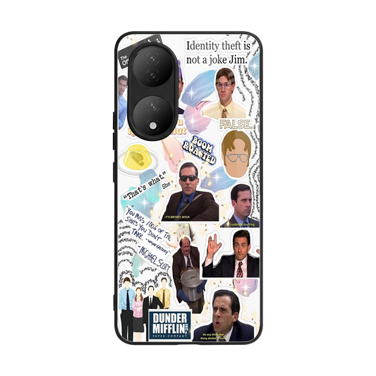 Office Mix back phone cover | glass case for Vivo-y100