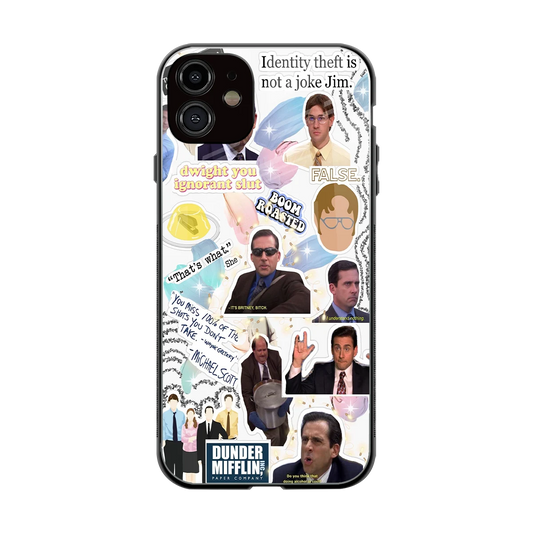 Office Mix back phone cover | glass case for iphone 12