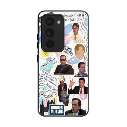 Office Mix back phone cover | glass case for redmi 15 5g