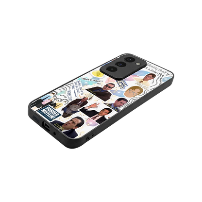Office Mix stylish phone case for redmi 15 5g | glossy glass and slim fit